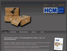 Tablet Screenshot of hcm-packaging.com